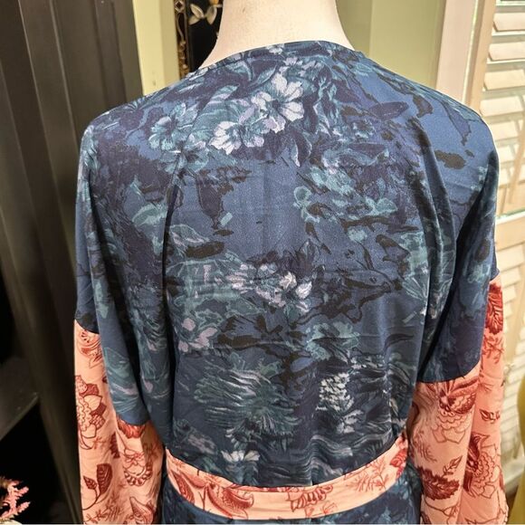 Anthropologies Tori Cropped Floral Boho Kimono One Size - Picture 9 of 12